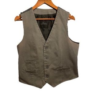 Mens L Vest Marc Anthony Sleeveless  Button V Neck Dress Vest Business Attire
